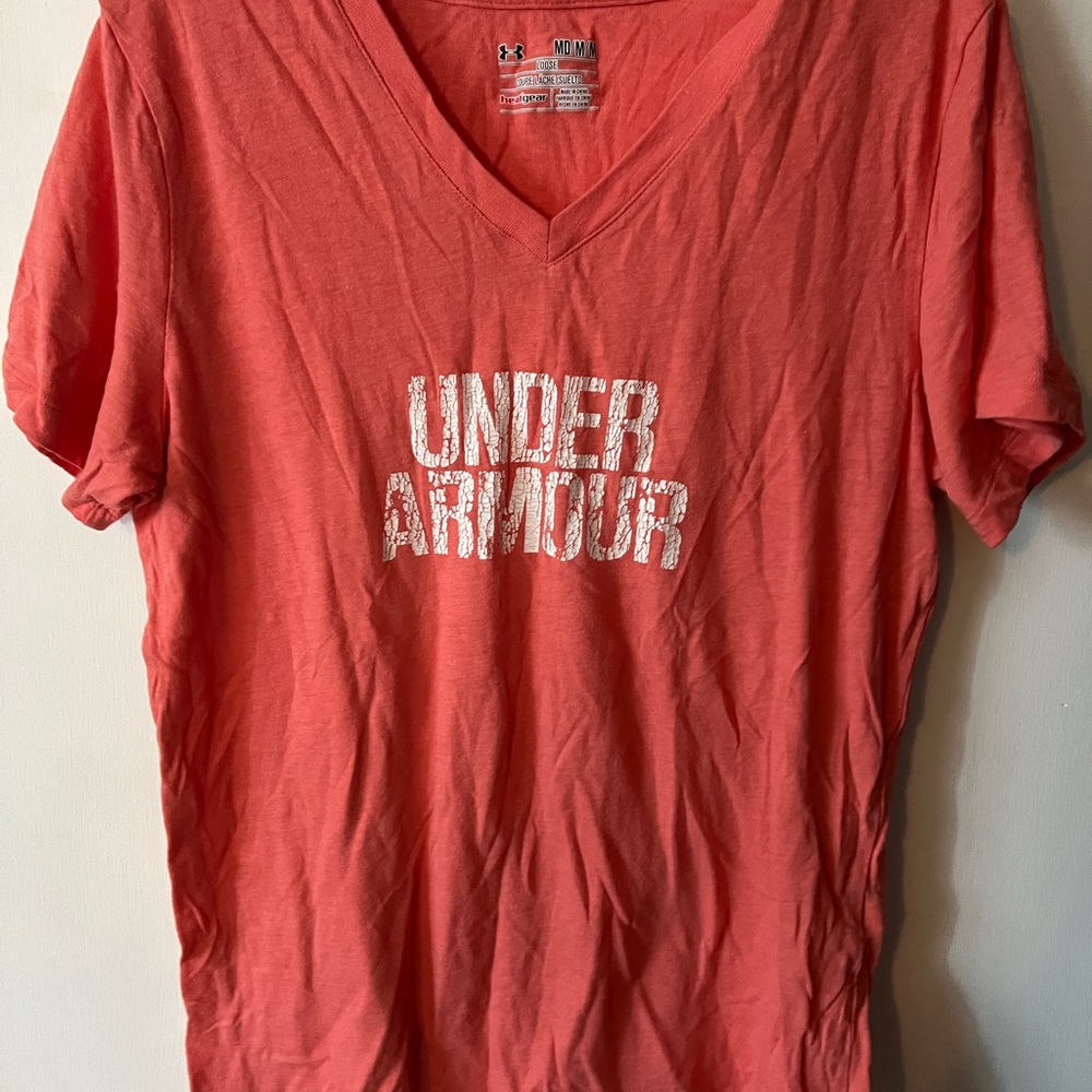 Under Armour Coral V-Neck Tee